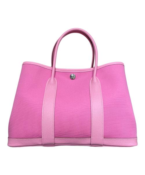 HERMES（エルメス）HERMES (エルメス) ガーデンパーティ TPM/トワルオフィシェ×ヴォーエプソン/ローズ バブルガム×ピンク×ルビー/Z刻印:2021年製 ピンク サイズ:TPMの古着・服飾アイテム