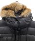 中古・古着 MONCLER (モンクレール) HERMIFUR/ダウンコート ブラック サイズ:１：170000円