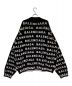 BALENCIAGA (バレンシアガ) ロゴジャガードクルーネックニット ブラック サイズ:L：54000円