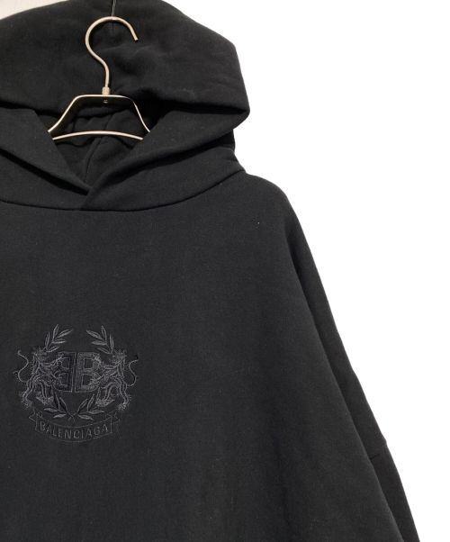 BALENCIAGA（バレンシアガ）BALENCIAGA (バレンシアガ) ロゴパーカー ブラック サイズ:XXSの古着・服飾アイテム