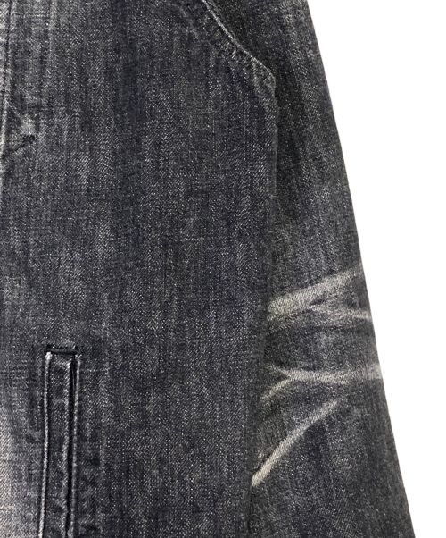 BALENCIAGA（バレンシアガ）BALENCIAGA (バレンシアガ) ロゴ刺繍OSデニムジャケット ブラック サイズ:34の古着・服飾アイテム