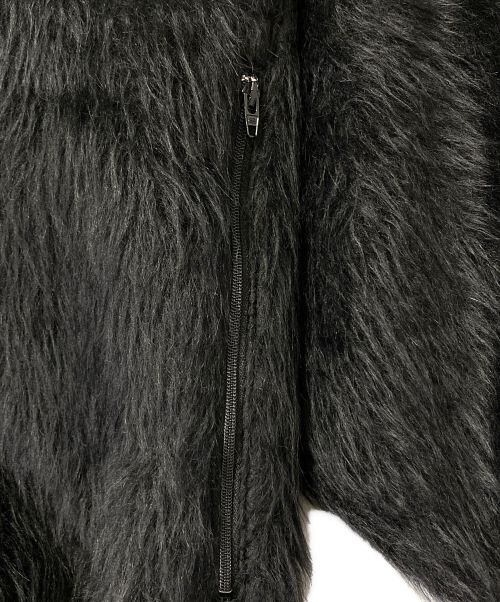 BALENCIAGA（バレンシアガ）BALENCIAGA (バレンシアガ) Full Zip Fur Jacket ブラック サイズ:44の古着・服飾アイテム