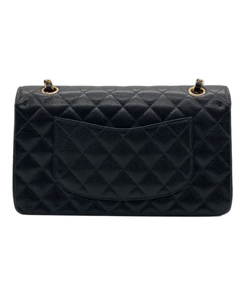 CHANEL（シャネル）CHANEL (シャネル) Wフラップチェーンショルダーバッグ ブラック サイズ:25の古着・服飾アイテム