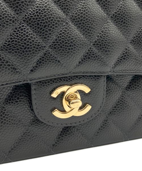 CHANEL（シャネル）CHANEL (シャネル) Wフラップチェーンショルダーバッグ ブラック サイズ:25の古着・服飾アイテム