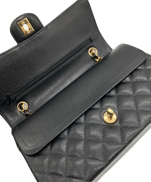 CHANEL（シャネル）CHANEL (シャネル) Wフラップチェーンショルダーバッグ ブラック サイズ:25の古着・服飾アイテム