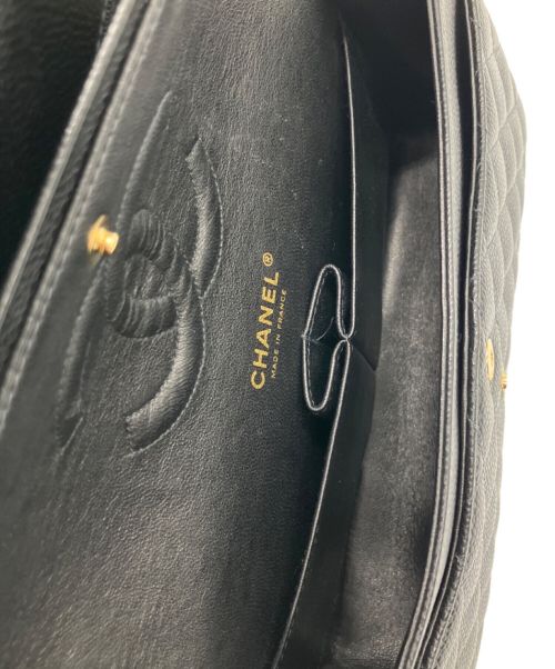 CHANEL（シャネル）CHANEL (シャネル) Wフラップチェーンショルダーバッグ ブラック サイズ:25の古着・服飾アイテム