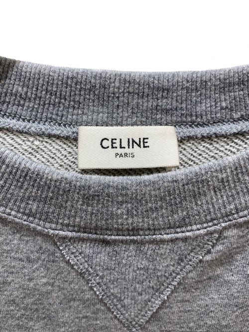 CELINE（セリーヌ）CELINE (セリーヌ) トリオンフカシミヤコットンスウェット グレー サイズ:XSの古着・服飾アイテム