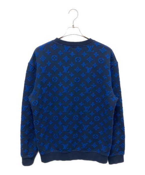 LOUIS VUITTON（ルイ ヴィトン）LOUIS VUITTON (ルイ ヴィトン) モノグラム ジャガードスウェット ネイビー サイズ:Lの古着・服飾アイテム
