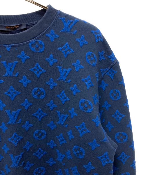 LOUIS VUITTON（ルイ ヴィトン）LOUIS VUITTON (ルイ ヴィトン) モノグラム ジャガードスウェット ネイビー サイズ:Lの古着・服飾アイテム