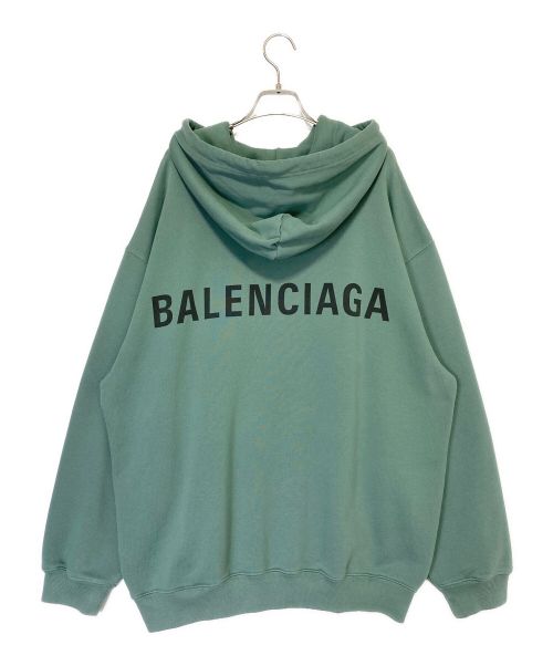BALENCIAGA（バレンシアガ）BALENCIAGA (バレンシアガ) パーカー グリーン サイズ:XXLの古着・服飾アイテム