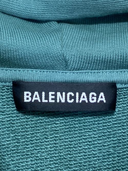 BALENCIAGA（バレンシアガ）BALENCIAGA (バレンシアガ) パーカー グリーン サイズ:XXLの古着・服飾アイテム