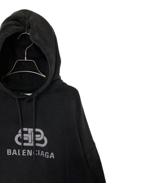BALENCIAGA（バレンシアガ）BALENCIAGA (バレンシアガ) BBロゴパーカー グレー サイズ:Mの古着・服飾アイテム