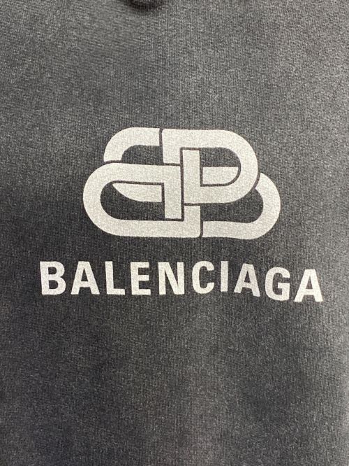 BALENCIAGA（バレンシアガ）BALENCIAGA (バレンシアガ) BBロゴパーカー グレー サイズ:Mの古着・服飾アイテム
