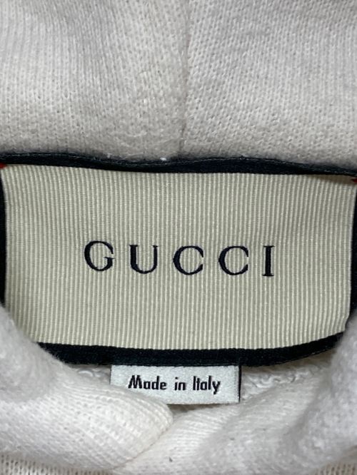GUCCI（グッチ）GUCCI (グッチ) インターロッキングGパーカー ホワイト サイズ:Sの古着・服飾アイテム