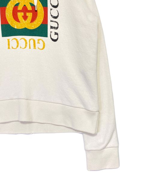 GUCCI（グッチ）GUCCI (グッチ) インターロッキングGパーカー ホワイト サイズ:Sの古着・服飾アイテム
