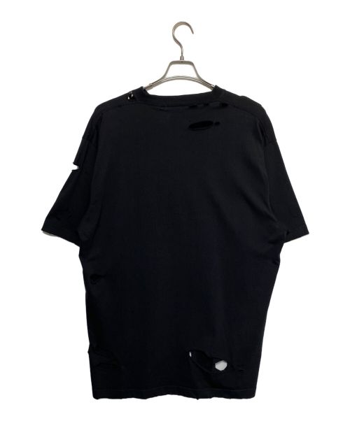 BALENCIAGA（バレンシアガ）BALENCIAGA (バレンシアガ) デストロイ加工Tシャツ ブラック サイズ:XXSの古着・服飾アイテム