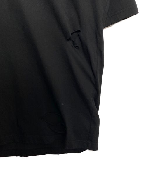 BALENCIAGA（バレンシアガ）BALENCIAGA (バレンシアガ) デストロイ加工Tシャツ ブラック サイズ:XXSの古着・服飾アイテム