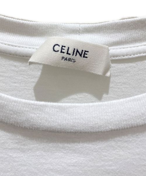 CELINE（セリーヌ）CELINE (セリーヌ) ロゴTシャツ ホワイト サイズ:XSの古着・服飾アイテム