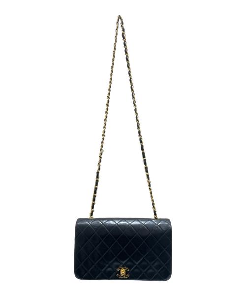 CHANEL（シャネル）CHANEL (シャネル) マトラッセ23/フルフラップチェーンショルダーバッグ ブラック×ゴールド サイズ:23の古着・服飾アイテム