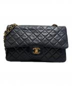 CHANELシャネル）の古着「マトラッセ25 チェーンショルダーバッグ」｜ブラック×ゴールド金具