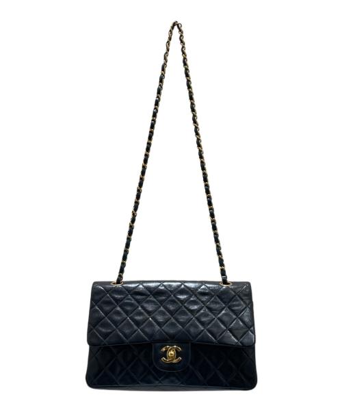 CHANEL（シャネル）CHANEL (シャネル) マトラッセ25 チェーンショルダーバッグ  ブラック×ゴールド金具 サイズ:25の古着・服飾アイテム
