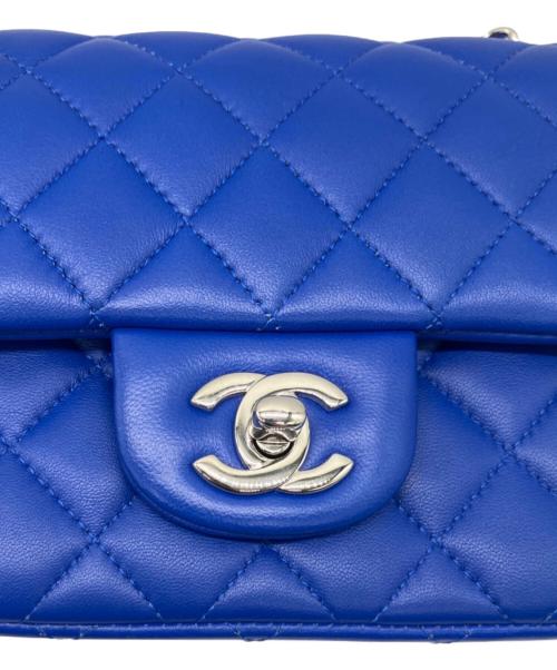CHANEL（シャネル）CHANEL (シャネル) ミニマトラッセ チェーンショルダーバッグ ブルーの古着・服飾アイテム