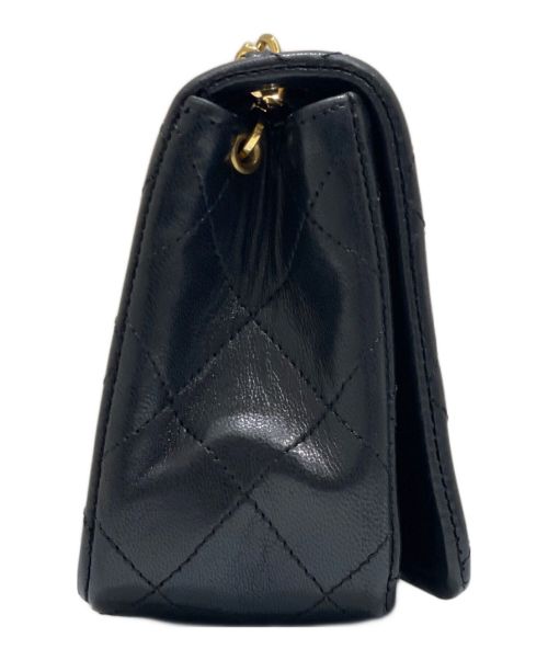CHANEL（シャネル）CHANEL (シャネル) ミニマトラッセ19 チェーン ショルダーバッグ  ブラック×ゴールド サイズ:19の古着・服飾アイテム