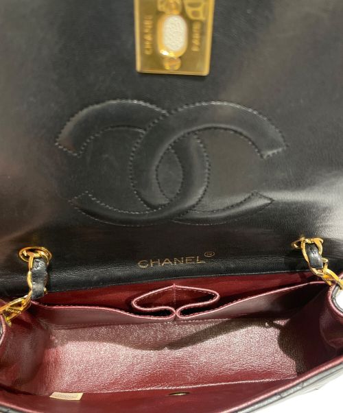 CHANEL（シャネル）CHANEL (シャネル) ミニマトラッセ19 チェーン ショルダーバッグ  ブラック×ゴールド サイズ:19の古着・服飾アイテム