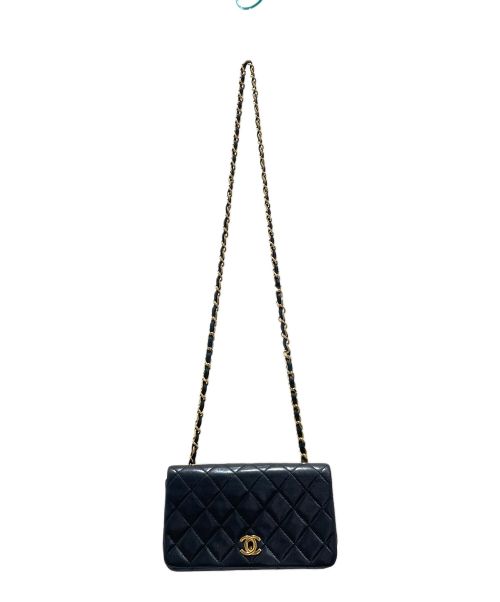 CHANEL（シャネル）CHANEL (シャネル) ミニマトラッセ19 チェーン ショルダーバッグ  ブラック×ゴールド サイズ:19の古着・服飾アイテム