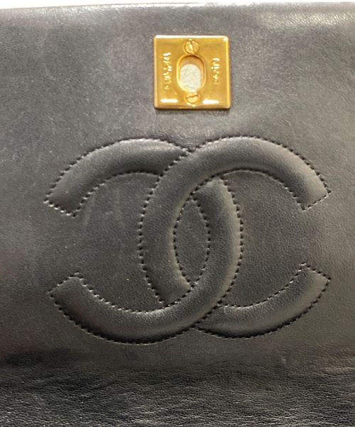 CHANEL（シャネル）CHANEL (シャネル) ミニマトラッセ19 チェーン ショルダーバッグ  ブラック×ゴールド サイズ:19の古着・服飾アイテム