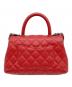 CHANEL (シャネル) Matelasse Coco Handle XS 24 Top Handle Flap Bag/マトラッセ ココハンドル トップハンドルフラップバッグ レッド サイズ:XS/24：465000円