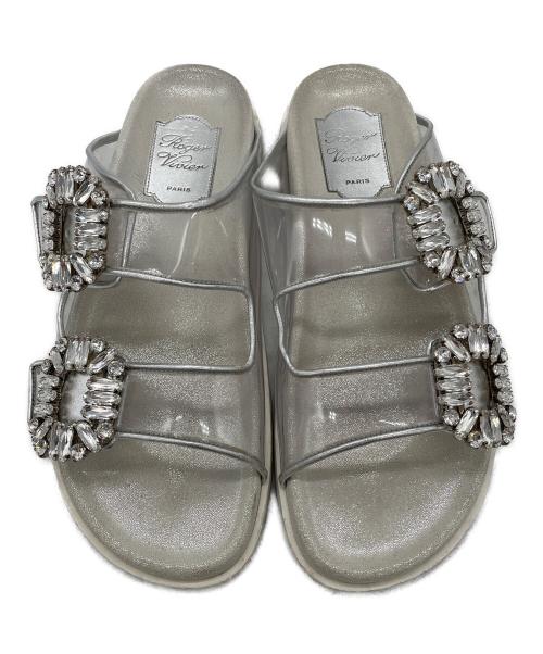 Roger Vivier（ロジェ ヴィヴィエ）Roger Vivier (ロジェ ヴィヴィエ) SLIDY VIV シルバー サイズ:37の古着・服飾アイテム