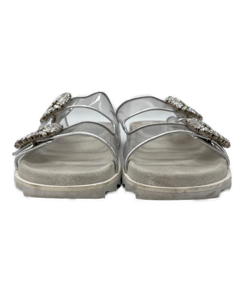 Roger Vivier（ロジェ ヴィヴィエ）Roger Vivier (ロジェ ヴィヴィエ) SLIDY VIV シルバー サイズ:37の古着・服飾アイテム