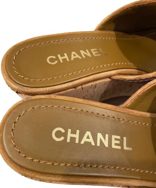 CHANEL（シャネル）CHANEL (シャネル) cork sole sandal ブラウン サイズ:37の古着・服飾アイテム