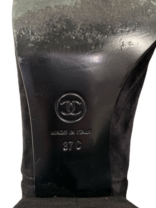 CHANEL（シャネル）CHANEL (シャネル) lace-up boots ブラック サイズ:37の古着・服飾アイテム