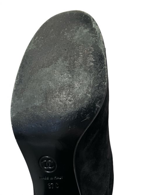 CHANEL（シャネル）CHANEL (シャネル) lace-up boots ブラック サイズ:37の古着・服飾アイテム