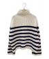 MYLAN (マイラン) Cashmere High Neck Border Knit Top ホワイト×ネイビー サイズ:Free：40000円