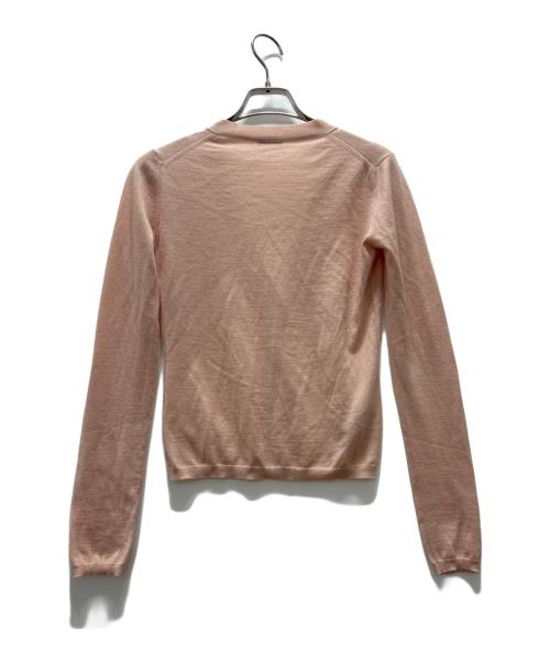 MIU MIU（ミュウミュウ）MIU MIU (ミュウミュウ) Vネックカーディガン ベージュ サイズ:40の古着・服飾アイテム