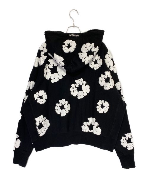 READYMADE（レディメイド）READYMADE (レディメイド) Denim Tears (デニムティアーズ) COTTON WREATH HOODIE ブラック サイズ:Lの古着・服飾アイテム