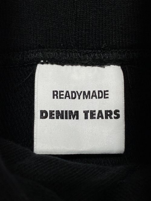 READYMADE（レディメイド）READYMADE (レディメイド) Denim Tears (デニムティアーズ) COTTON WREATH HOODIE ブラック サイズ:Lの古着・服飾アイテム