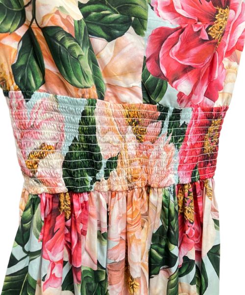 DOLCE & GABBANA（ドルチェ＆ガッバーナ）DOLCE & GABBANA (ドルチェ＆ガッバーナ) フラワープリントワンピース マルチカラー サイズ:40の古着・服飾アイテム