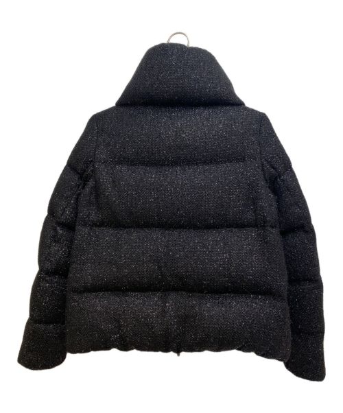 MONCLER（モンクレール）MONCLER (モンクレール) Lame down jacket（ラメダウンジャケット） ブラック サイズ:1の古着・服飾アイテム