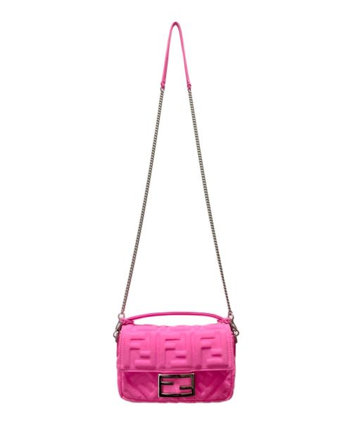 FENDI（フェンディ）FENDI (フェンディ) NICKI MINAJ (ニッキーミナージュ) マンマバゲット スモールバッグ ショッキングピンク サイズ:スモールの古着・服飾アイテム
