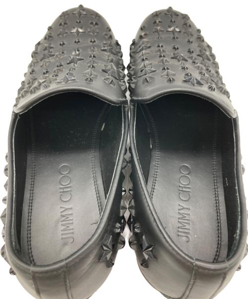 JIMMY CHOO（ジミーチュウ）JIMMY CHOO (ジミーチュウ) スリッポン ブラック サイズ:40の古着・服飾アイテム