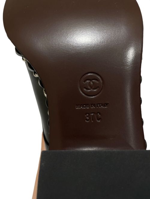 CHANEL（シャネル）CHANEL (シャネル) チェーンオックスフォードシューズ ブラック サイズ:37の古着・服飾アイテム