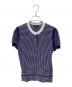 CHANEL（シャネル）の古着「short-sleeved knit」｜ブルー×ピンク