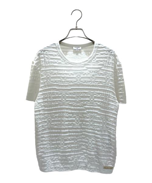 CHANEL（シャネル）CHANEL (シャネル) Coco Mark T-shirt ホワイト サイズ:XSの古着・服飾アイテム