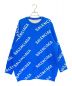 BALENCIAGA（バレンシアガ）の古着「Allover Logo Crewneck」｜ブルー