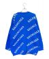 BALENCIAGA (バレンシアガ) Allover Logo Crewneck ブルー サイズ:XS：70000円