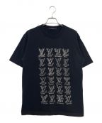 LOUIS VUITTONルイ ヴィトン）の古着「カートゥーンLVロゴTシャツ」｜ブラック